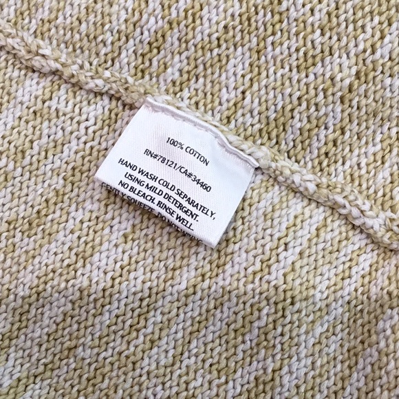 Eileen Fisher Spring! Lemon-Lime Cotton Cardigan - Picture 4 of 5